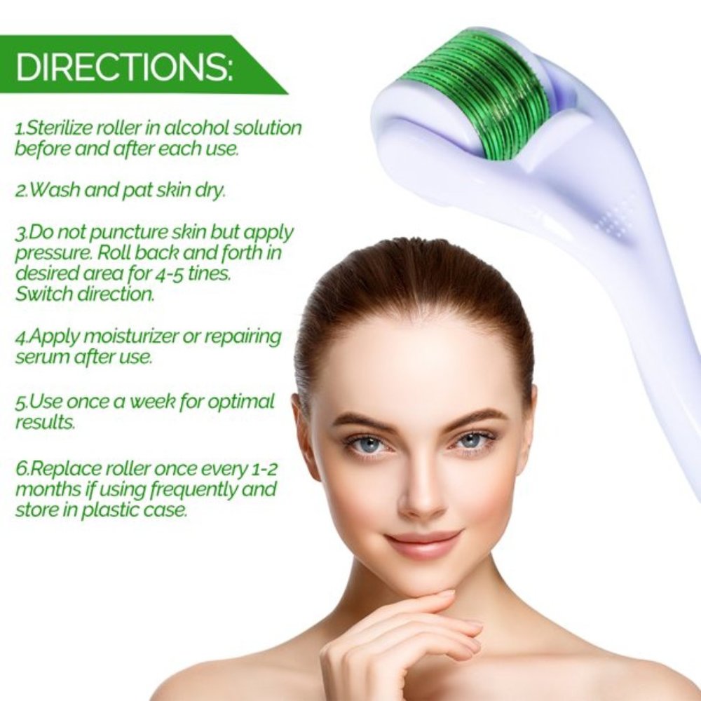 micro-needle facial roller .50 mm revive beauty
